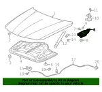 Hood Hinge - GM (84678250) - view 4