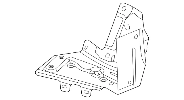 Radiator Support Splash Shield Bracket - GM (84689047) - view 2