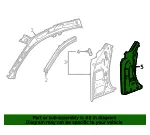 Driver Side A-Pillar Outer Panel - GM (84691641) - view 6