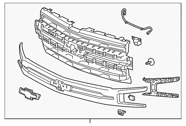 Front Grille - GM (84699839) - view 4
