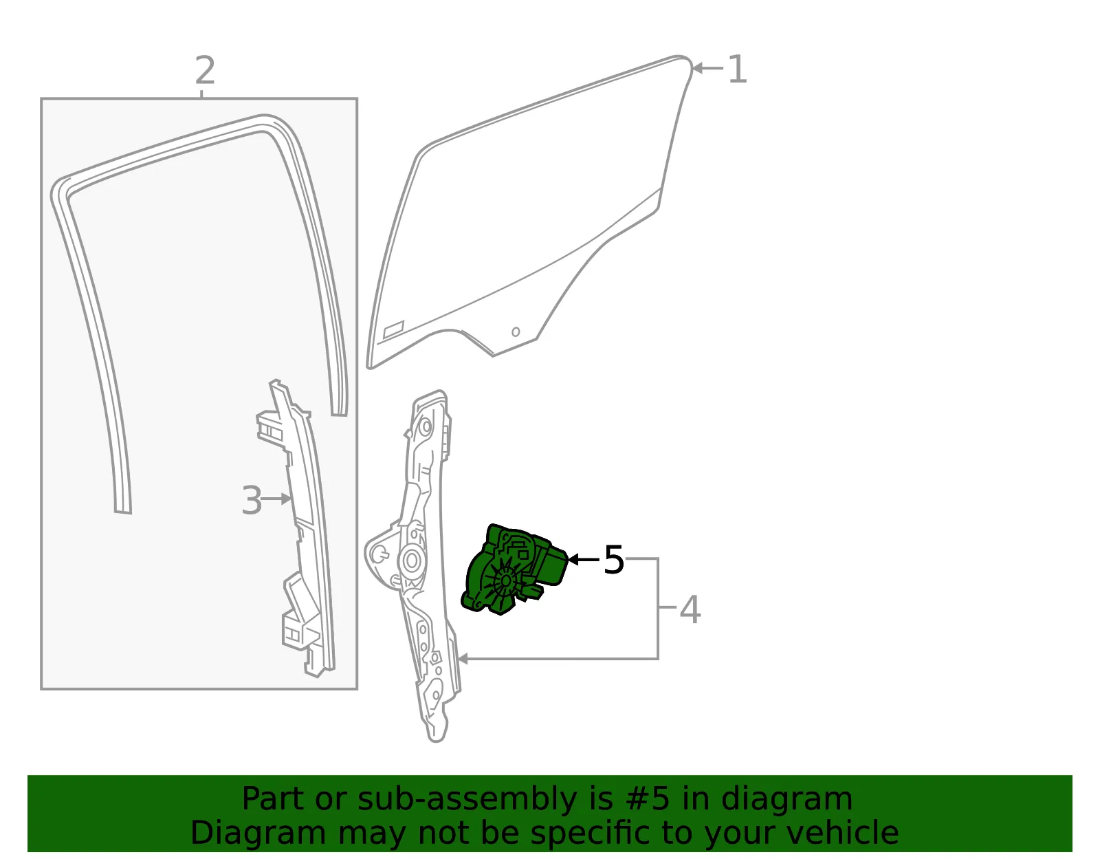 Window Motor - GM (84705692) - view 3