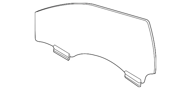 Front Driver Side Door Window - GM (84715510) - view 2