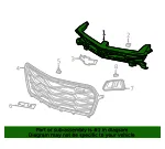 Front Upper Grille - GM (84718397) - view 12