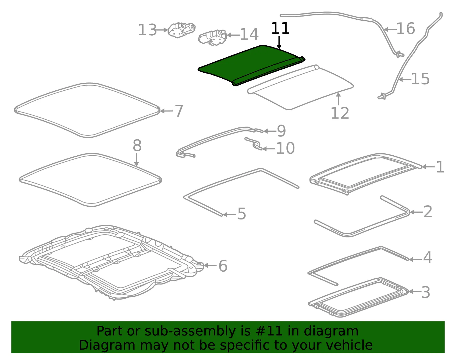 Sunshade - GM (84719091) - view 3