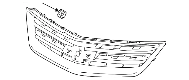 Front Outer Grille - GM (84720369) - view 2