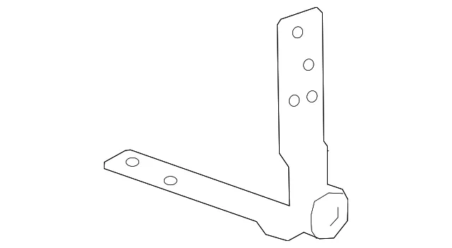 Driver Side Tailgate Closure Side Hinge - GM (84720395) - view 3