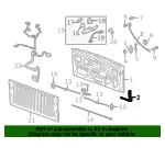 Driver Side Tailgate Closure Side Hinge - GM (84720395) - view 8