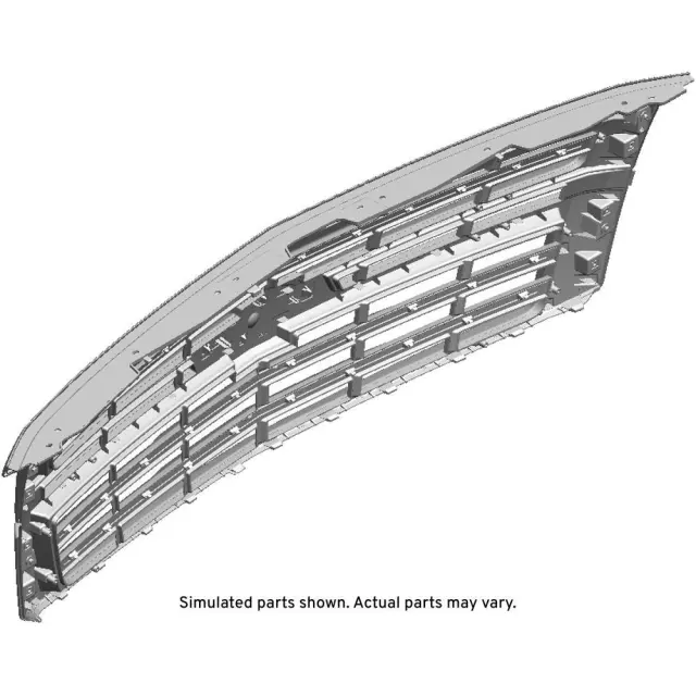 Silver Front Upper Grille - GM (84724079) - view 2