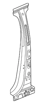Driver Side B-Pillar Outer Panel Reinforcement - GM (84725672) - view 5