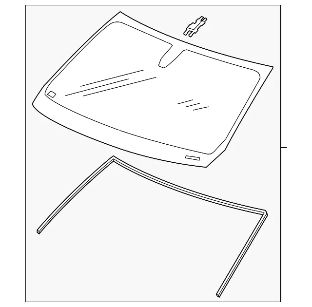 Windshield - GM (84734334) - view 2