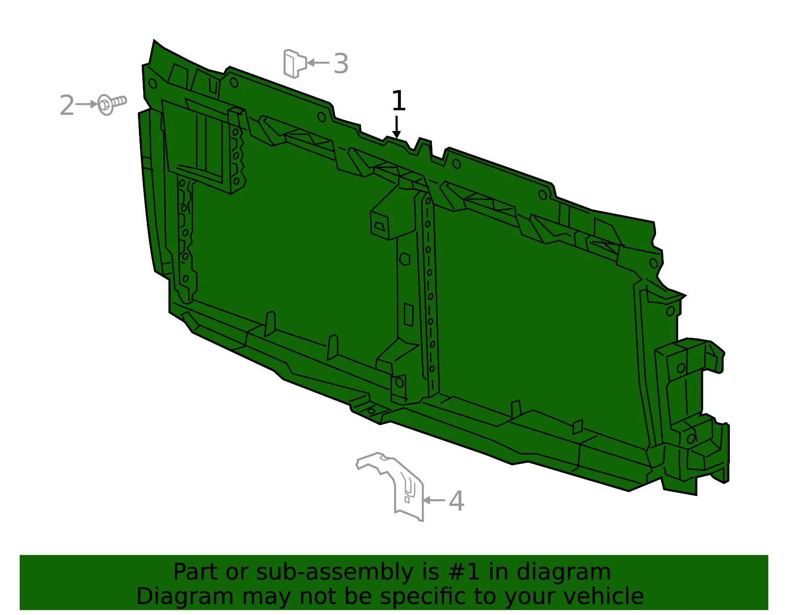 Front Bumper Shutter - GM (84735803) - view 4