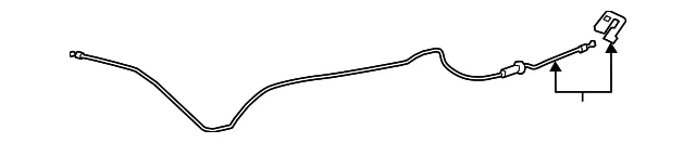 Whisper Beige Hood Primary Latch Release Cable - GM (84738643)
