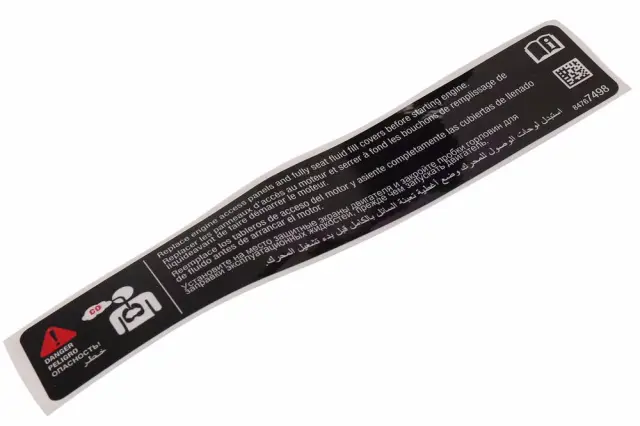 Warning Label - GM (84767498) - view 2