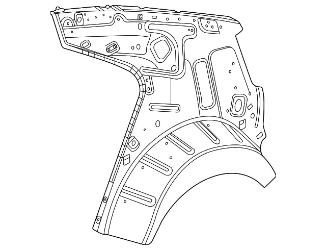 Driver Side Quarter Inner Panel - GM (84773622) - view 2