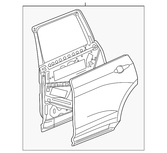 Door Shell - GM (84774176) - view 2