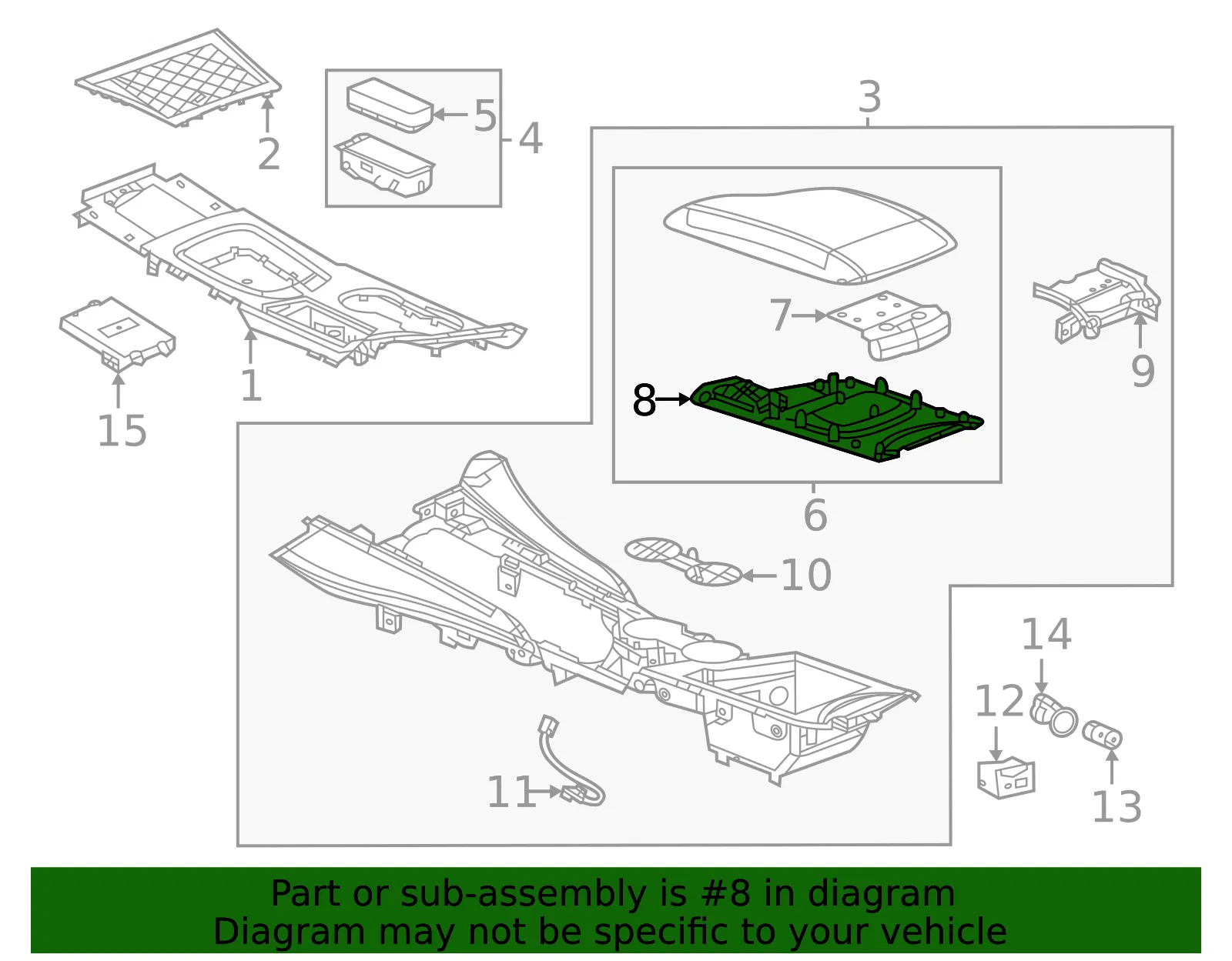 Armrest Latch - GM (84778182) - view 3