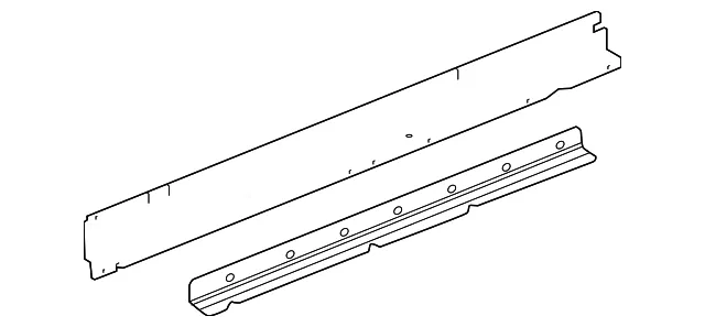 Driver Side Rocker Outer Panel Reinforcement - GM (84784184) - view 2