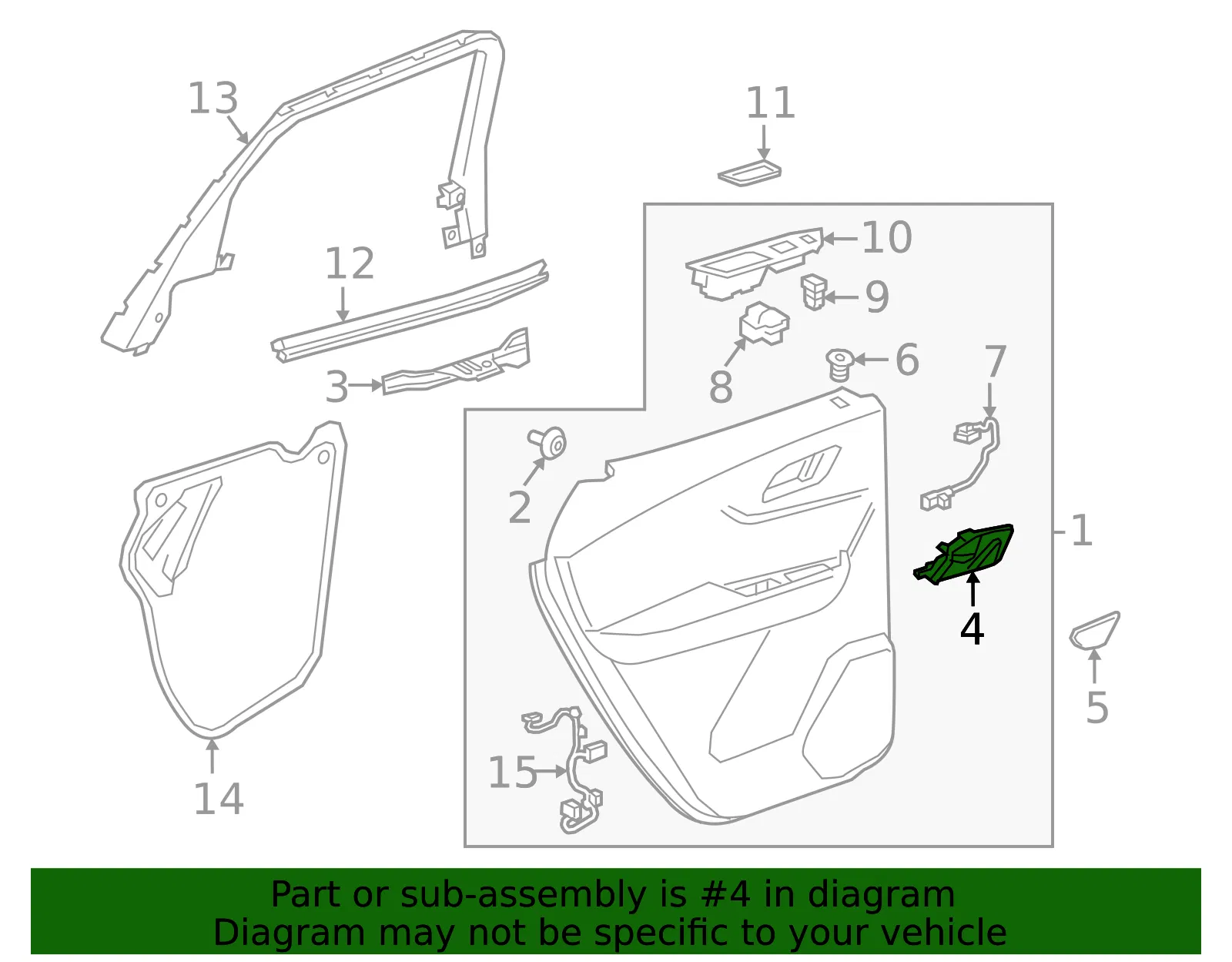 Handle, Inside - GM (84793299) - view 3