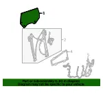 Front Driver Side Door Window - GM (84809786) - view 6