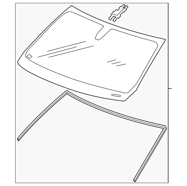 Windshield - GM (84810929) - view 2