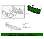 Front Bumper Shutter - GM (84811271) - view 7