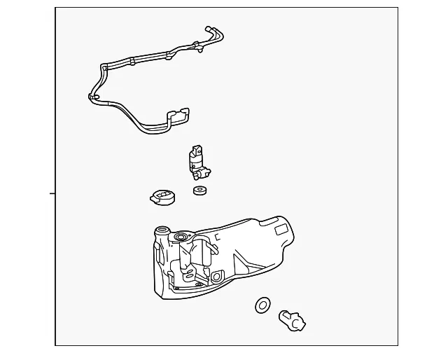 Windshield Washer Solvent Container - GM (84816822) - view 4