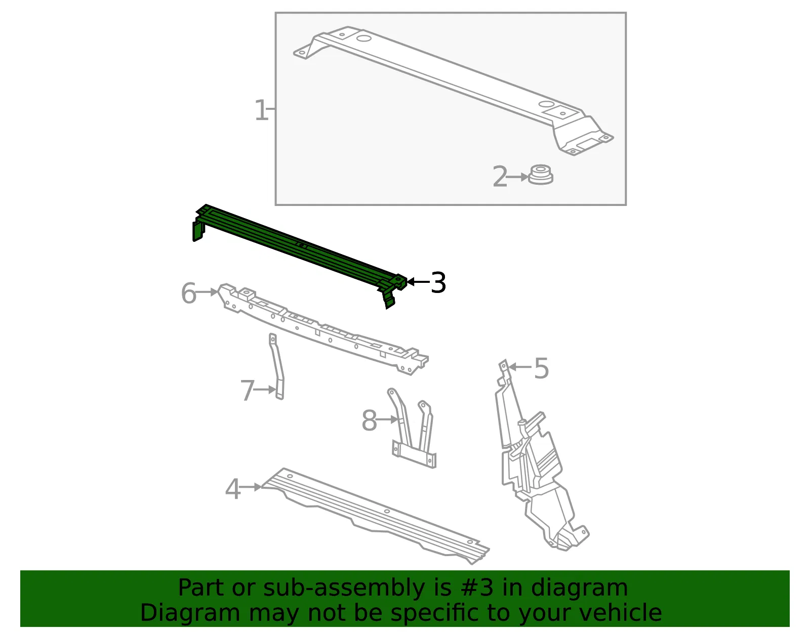 Upper Deflector - GM (84819412) - view 3
