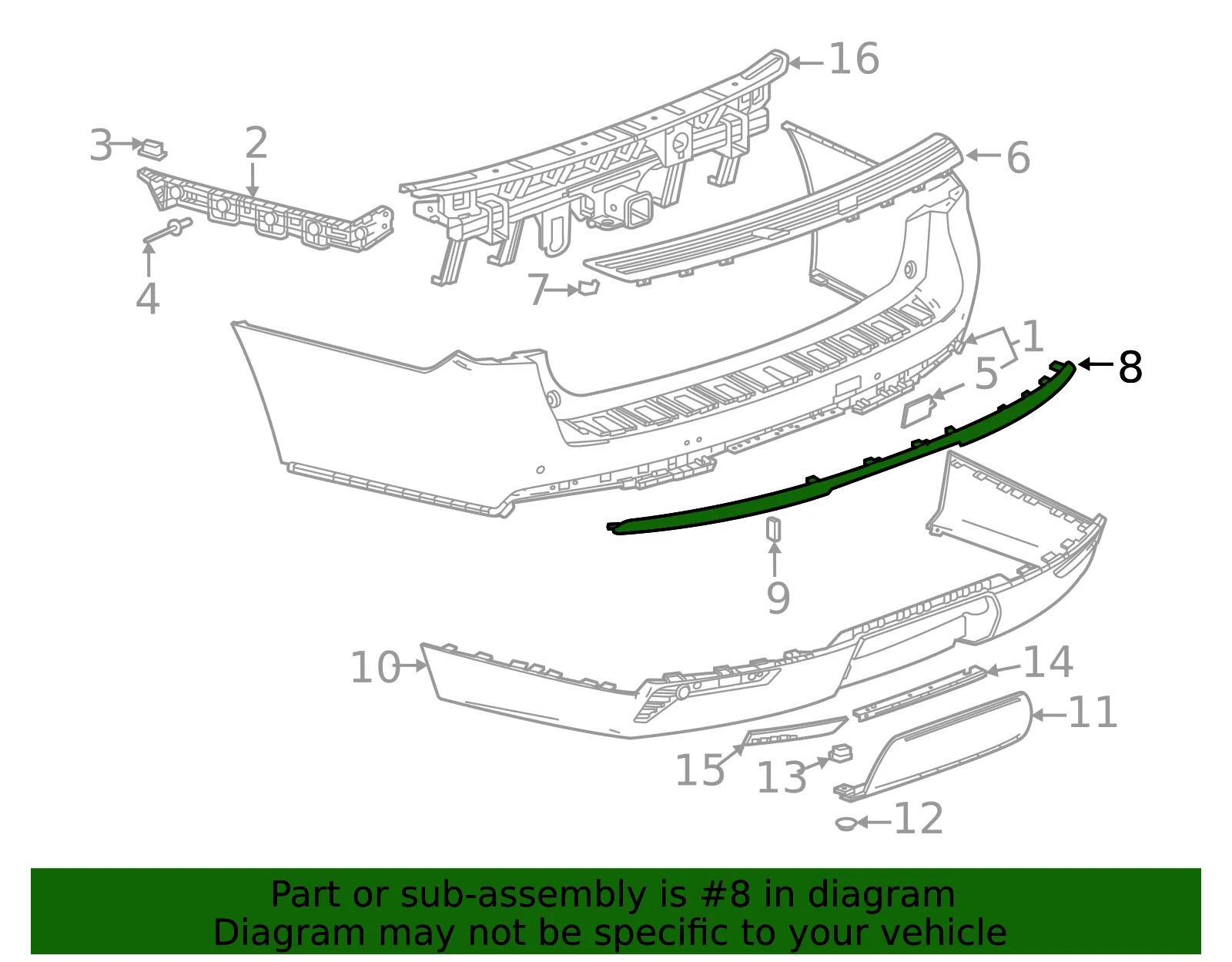 Molding - GM (84820399) - view 3