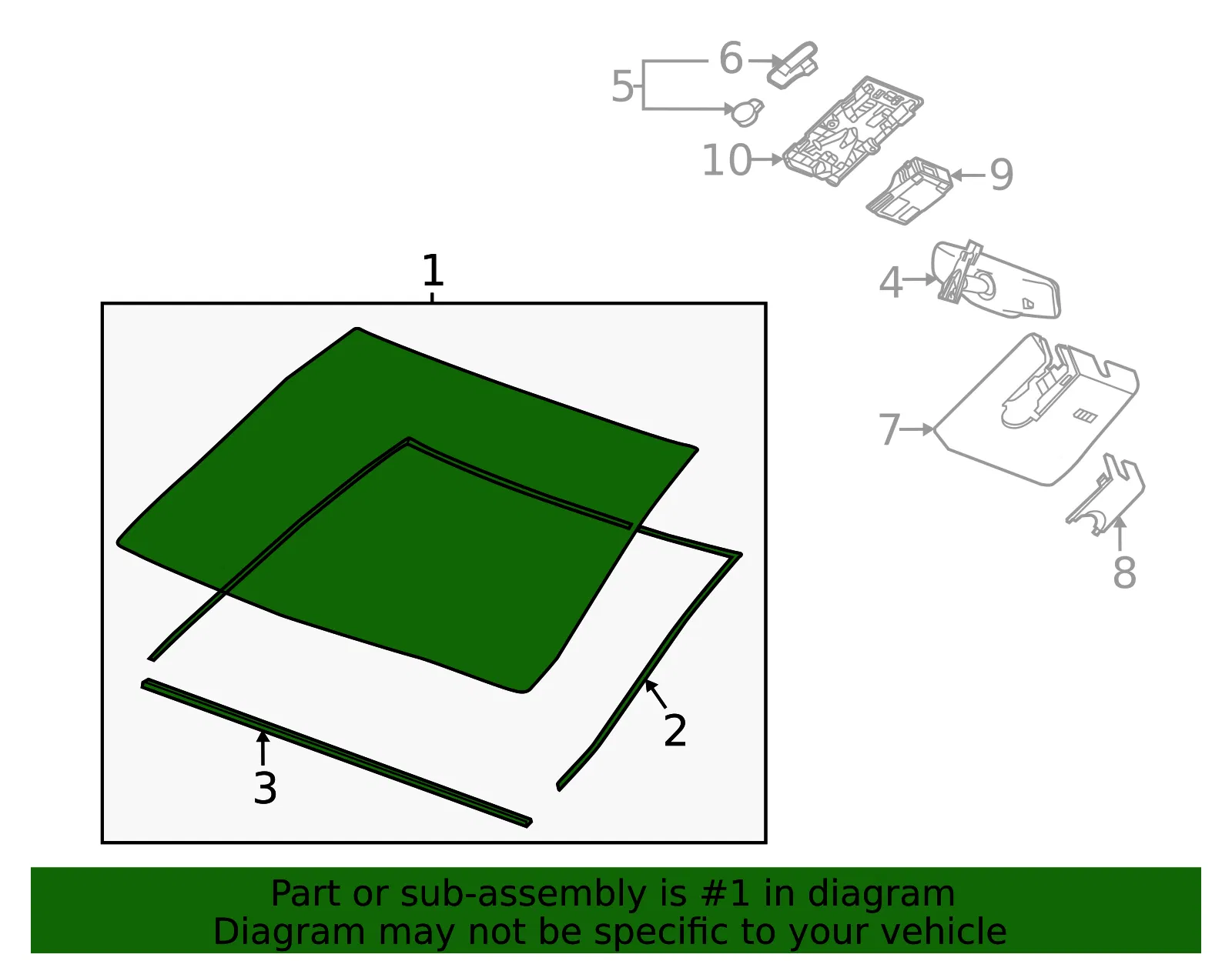 Windshield - GM (84821376) - view 3
