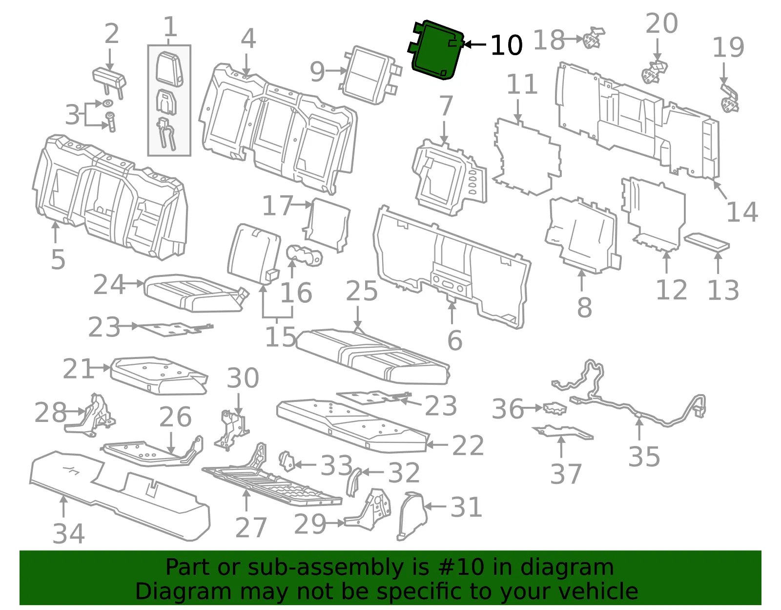 Compartment Door - GM (84823992) - view 4