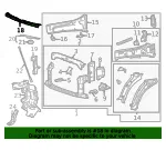 Front Grille Support Reinforcement - GM (84828343) - view 6