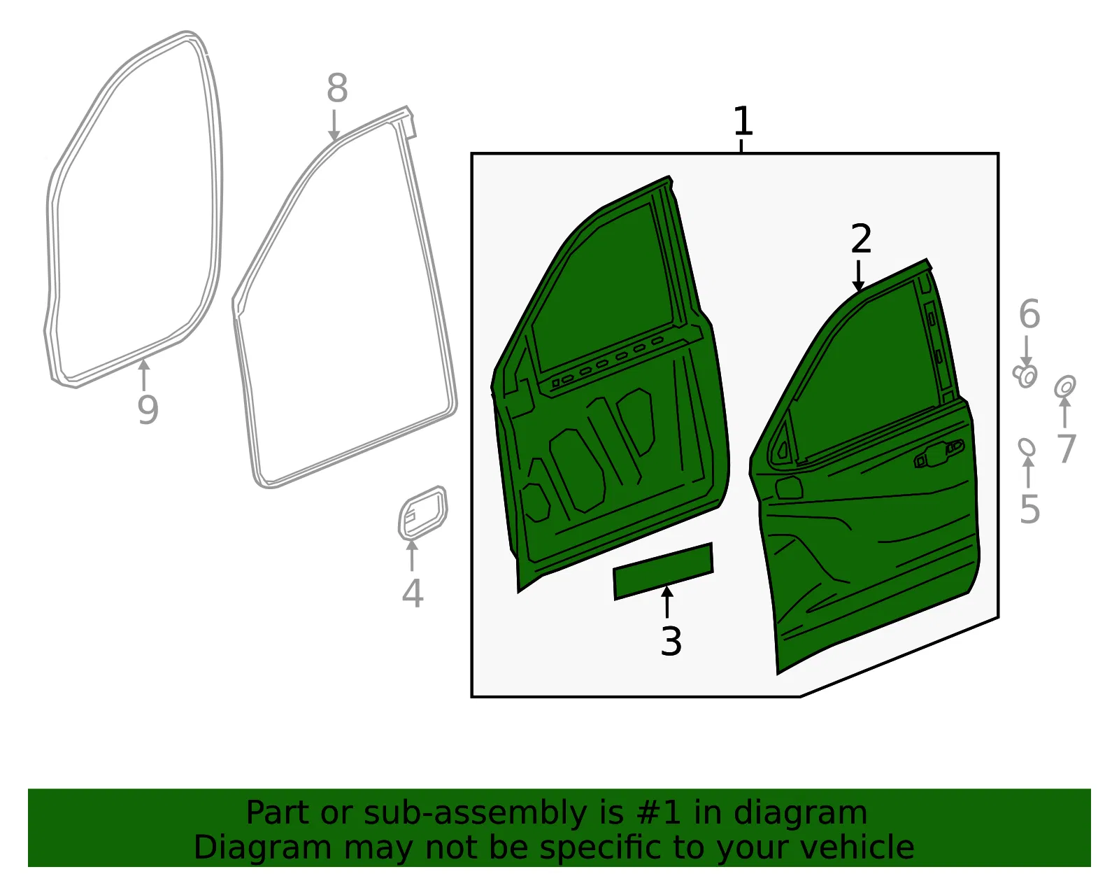 Door Shell - GM (84830115) - view 4