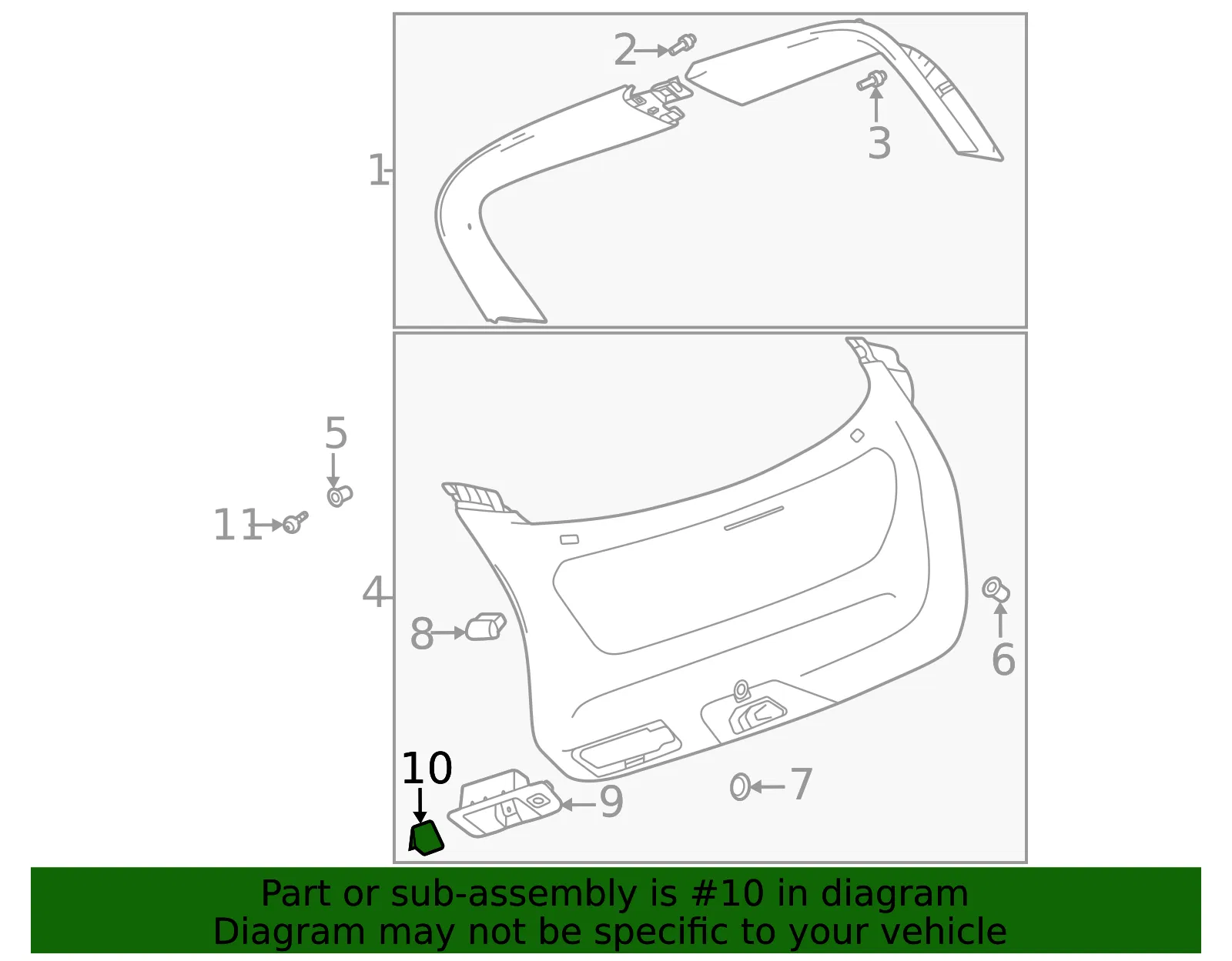 Pull Handle Cover - GM (84831229) - view 3