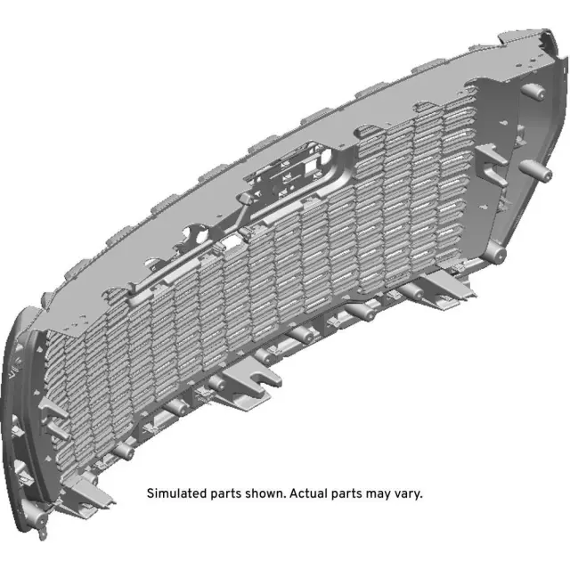 Galvanized Silver Front Grille - GM (84835783) - view 2