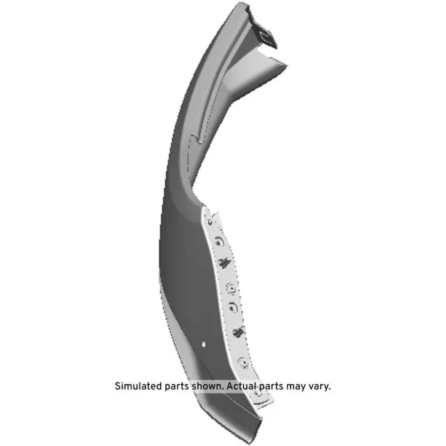 Black Front Driver Side Bumper Upper Fascia - GM (84845937)