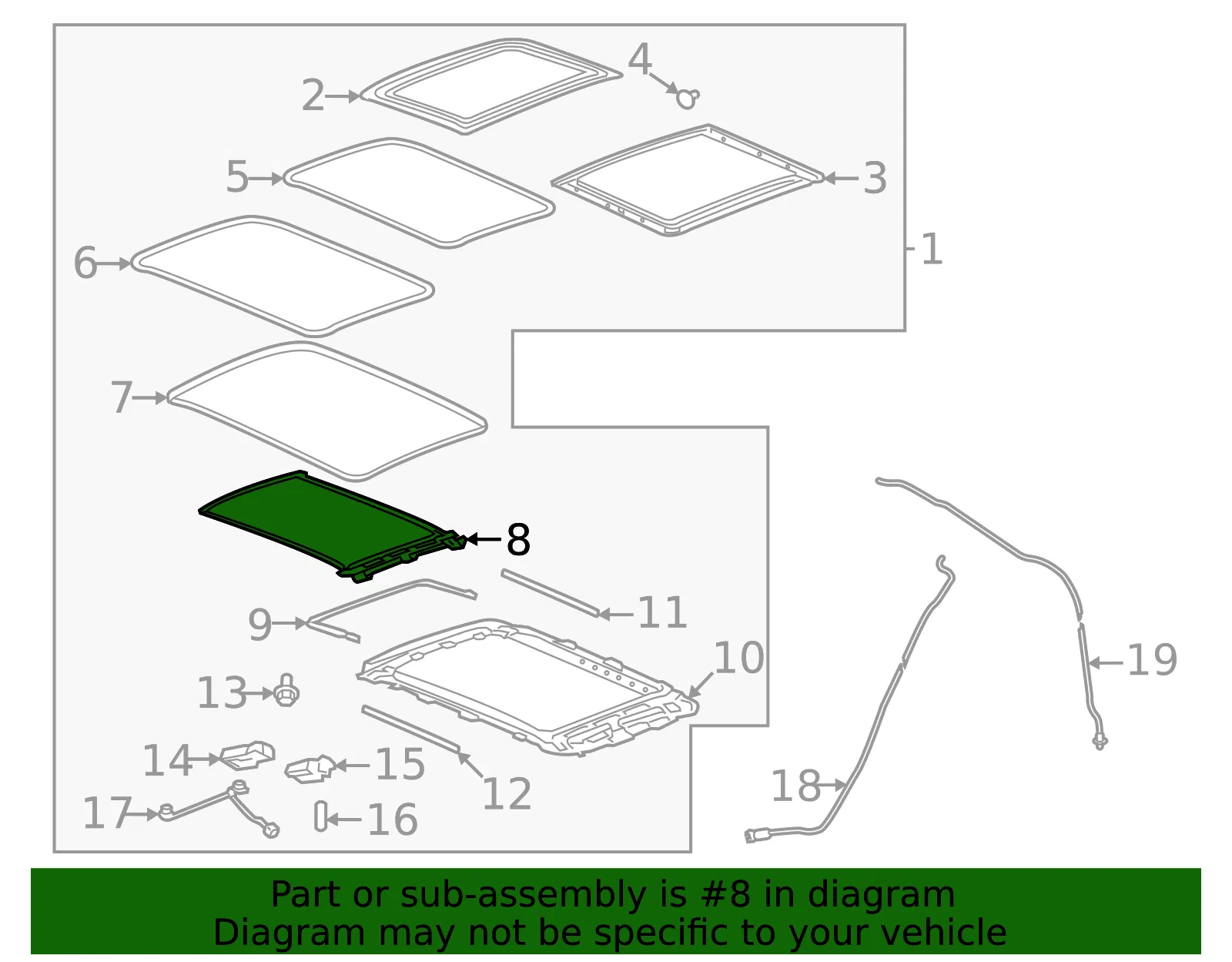 Sunshade - GM (84846570) - view 3