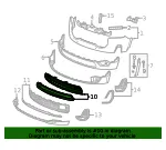 Black Front Lower Grille - GM (84849521) - view 7