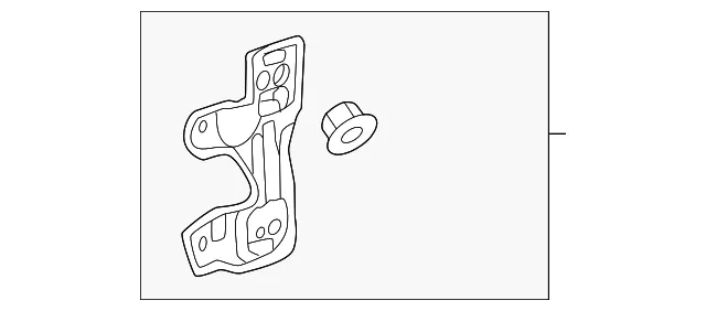 Front Driver Side Door Armrest Bracket - GM (84849862) - view 3