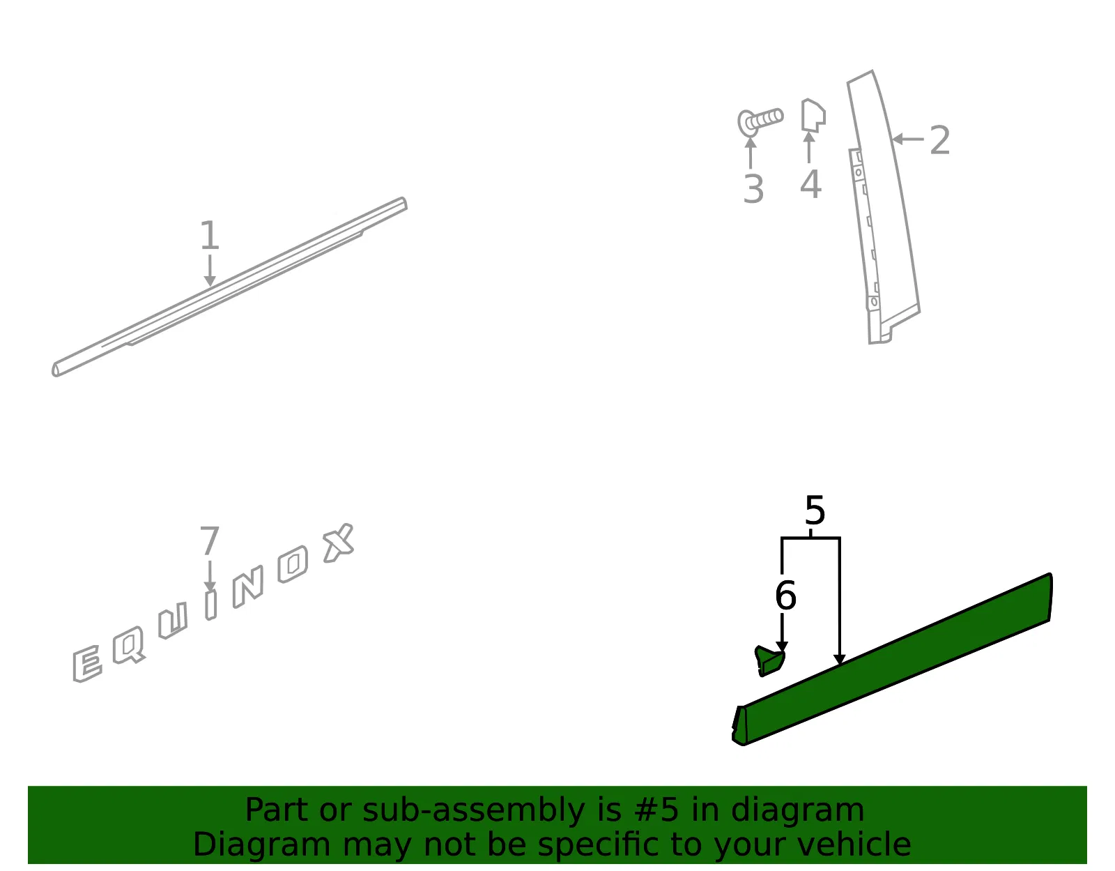 Lower Molding - GM (84853274) - view 3