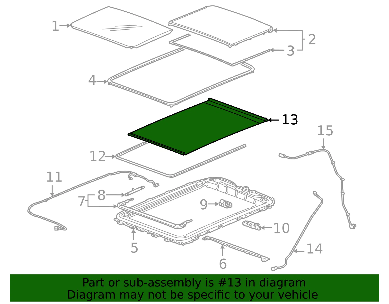 Sunshade - GM (84854215) - view 3