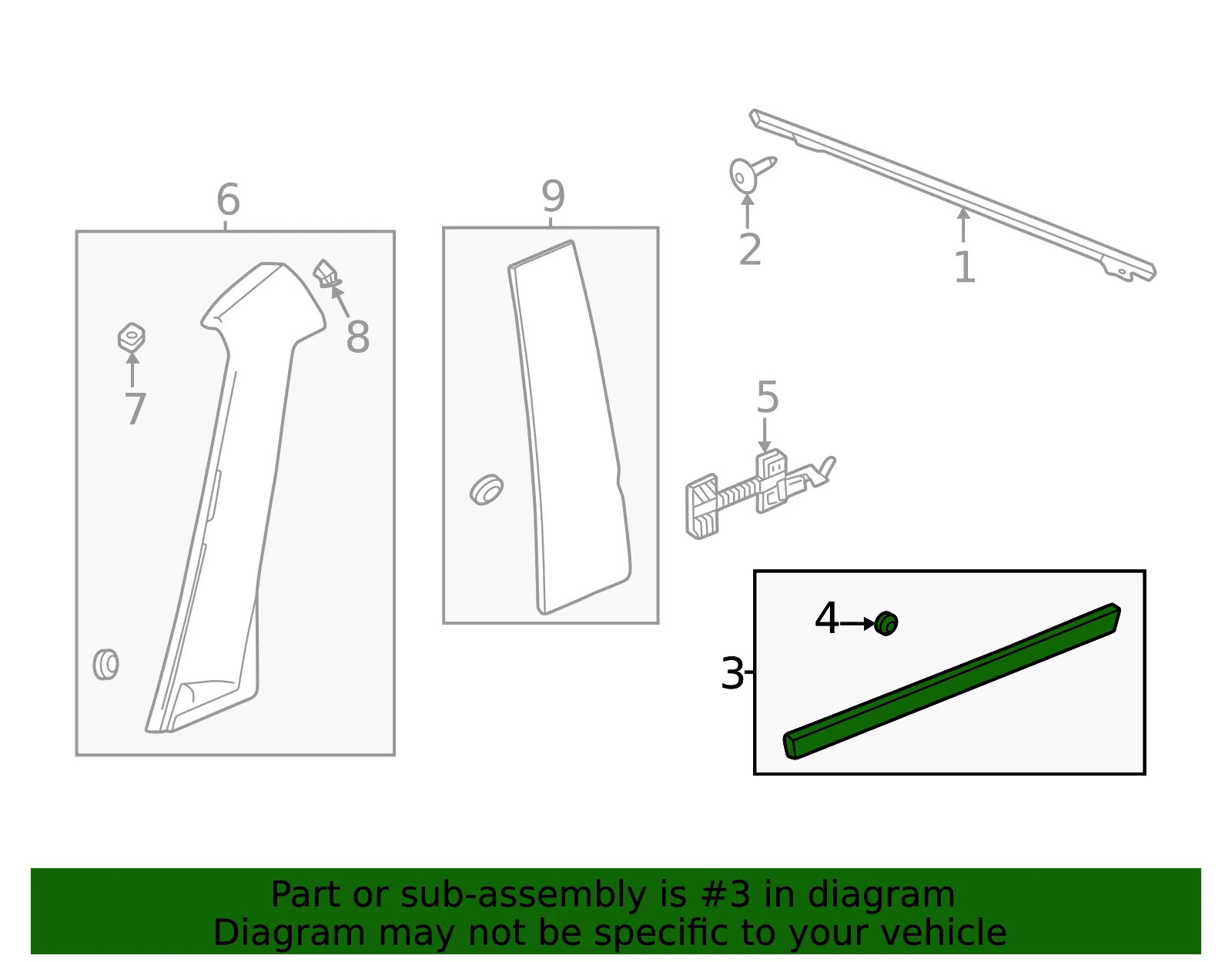 Lower Molding - GM (84861622) - view 4