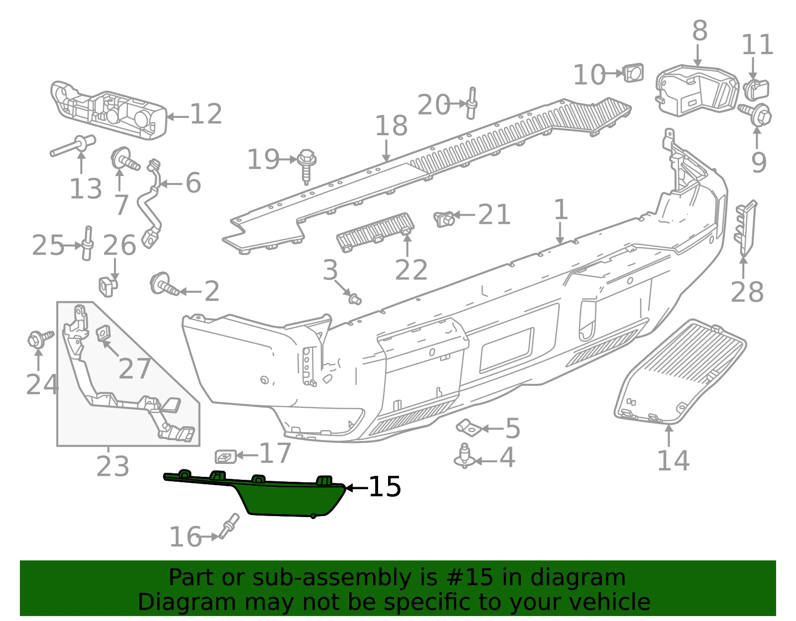 Bumper Guard - GM (84861668) - view 3