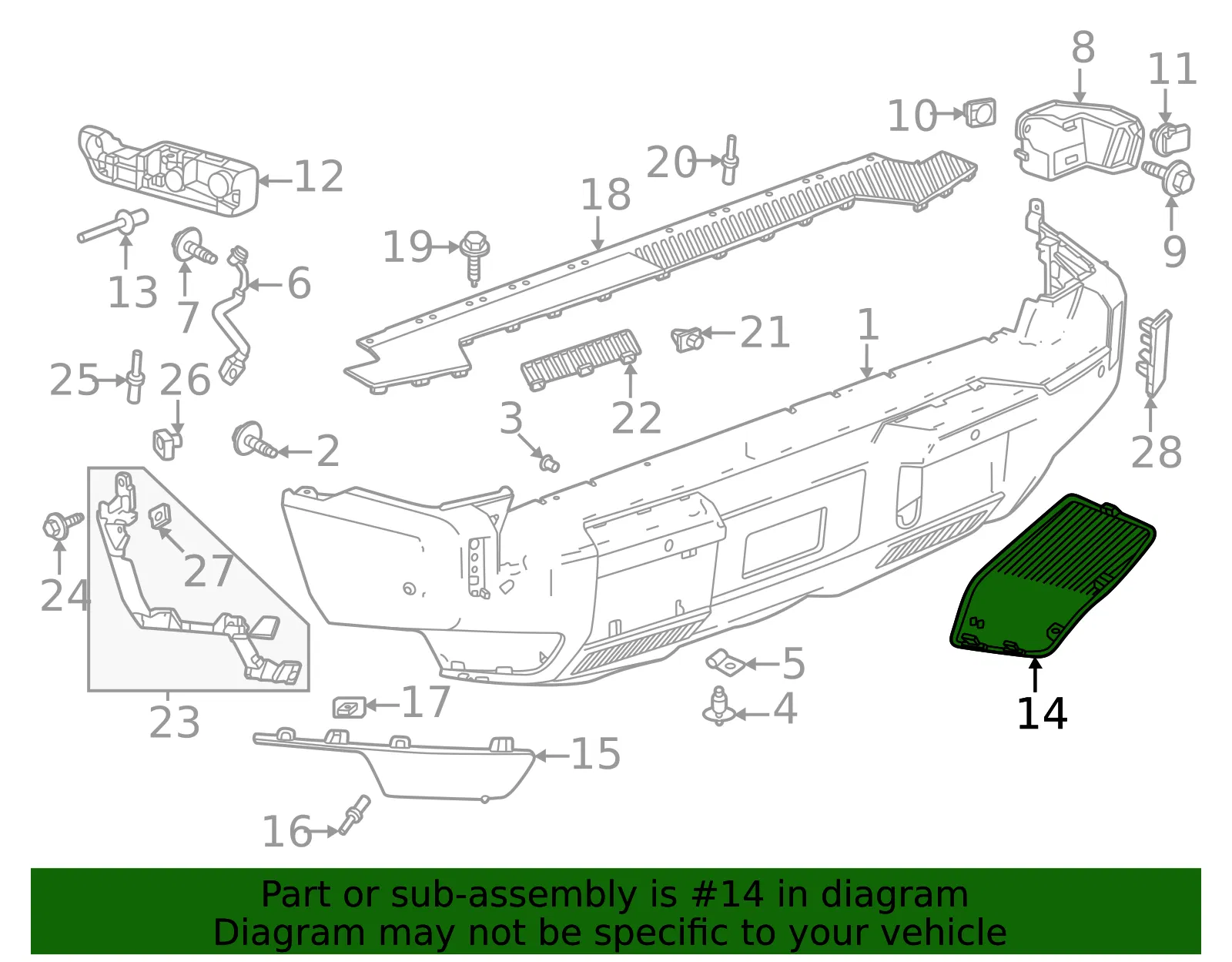 Bumper Guard - GM (84861669) - view 3