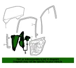 Front Driver Side Door Window Regulator - GM (84864994) - view 14