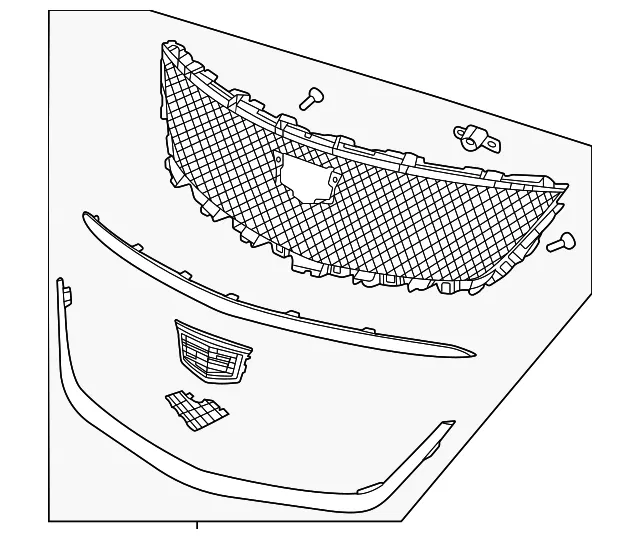 Front Grille - GM (84871441) - view 2