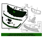 Front Grille - GM (84871441) - view 6