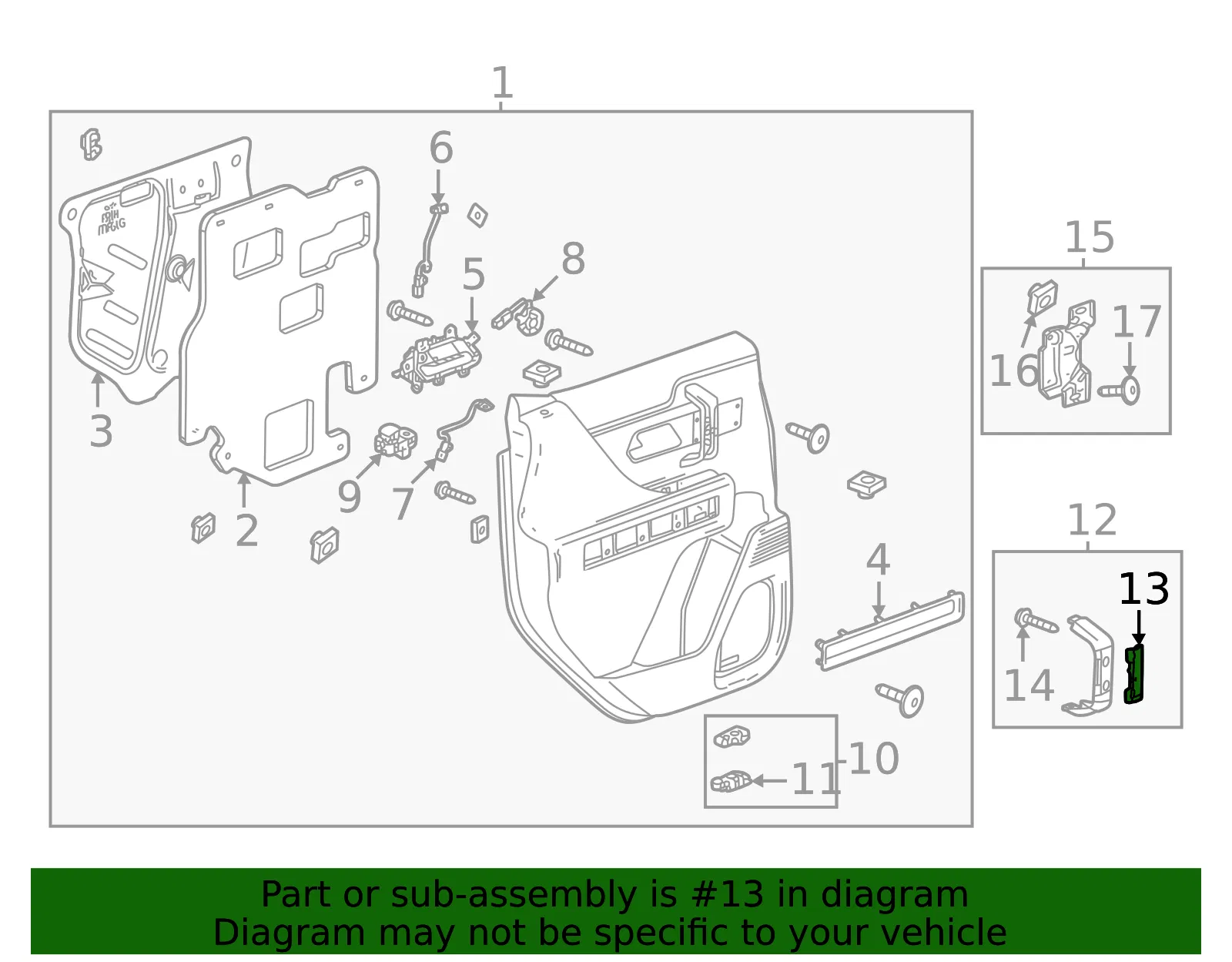 Pull Handle Cover - GM (84873579) - view 4