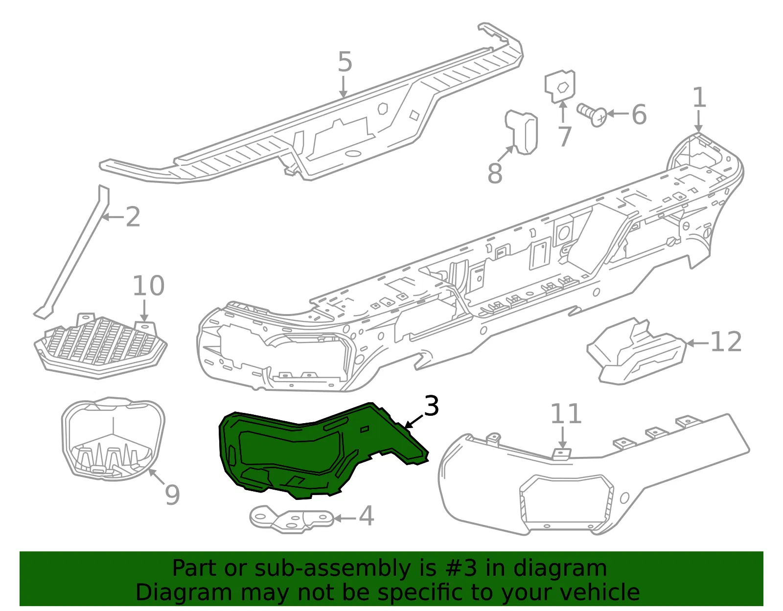 Bumper Bracket - GM (84874235) - view 3