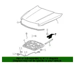 Driver Side Hood Hinge - GM (84876483) - view 7