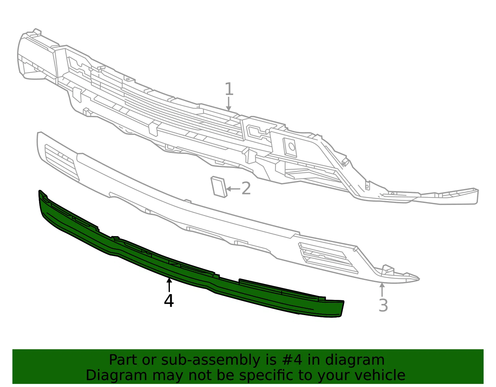 Lower Deflector - GM (84878968) - view 3